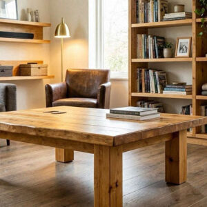 Wavey Edge Rustic Coffee Table